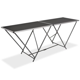 Folding MDF and aluminum wallpapering table 200x60x78 cm by vidaXL, Folding tables - Ref: Foro24-142920, Price: 89,69 €, Disc...