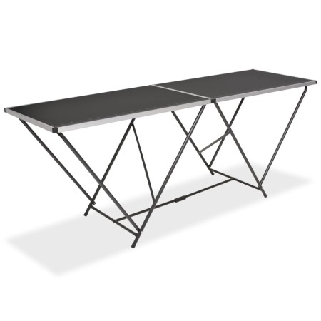 Folding MDF and aluminum wallpapering table 200x60x78 cm by vidaXL, Folding tables - Ref: Foro24-142920, Price: 92,95 €, Disc...