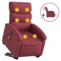 Sillón de masaje elevable eléctrico tela rojo tinto de , Sillones - Ref: Foro24-3204017, Precio: 308,88 €, Descuento: %