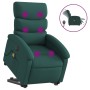 Electric massage chair reclining liftable dark green fabric by , Armchairs - Ref: Foro24-3204020, Price: 327,24 €, Discount: %