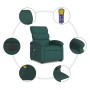 Electric massage chair reclining liftable dark green fabric by , Armchairs - Ref: Foro24-3204020, Price: 327,24 €, Discount: %