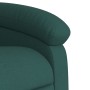 Electric massage chair reclining liftable dark green fabric by , Armchairs - Ref: Foro24-3204020, Price: 327,24 €, Discount: %