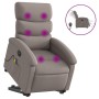 Liftable reclining electric massage chair taupe fabric by , Armchairs - Ref: Foro24-3204022, Price: 335,02 €, Discount: %