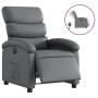 Sillón reclinable eléctrico de cuero sintético gris de , Sillones - Ref: Foro24-3204029, Precio: 266,61 €, Descuento: %