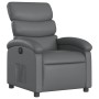 Sillón reclinable eléctrico de cuero sintético gris de , Sillones - Ref: Foro24-3204029, Precio: 266,61 €, Descuento: %