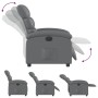 Sillón reclinable eléctrico de cuero sintético gris de , Sillones - Ref: Foro24-3204029, Precio: 266,61 €, Descuento: %