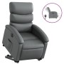 Sillón reclinable elevable eléctrico de cuero sintético gris de , Sillones - Ref: Foro24-3204057, Precio: 319,62 €, Descuento: %