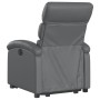 Sillón reclinable elevable eléctrico de cuero sintético gris de , Sillones - Ref: Foro24-3204057, Precio: 319,62 €, Descuento: %