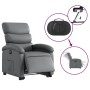 Sillón reclinable elevable eléctrico de cuero sintético gris de , Sillones - Ref: Foro24-3204057, Precio: 319,62 €, Descuento: %