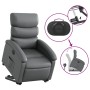 Sillón reclinable elevable eléctrico de cuero sintético gris de , Sillones - Ref: Foro24-3204057, Precio: 319,62 €, Descuento: %