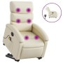 Electric lifting massage chair cream synthetic leather by , Armchairs - Ref: Foro24-3204062, Price: 323,31 €, Discount: %