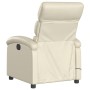 Cream synthetic leather electric reclining massage chair by , Armchairs - Ref: Foro24-3204034, Price: 266,83 €, Discount: %