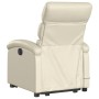 Cream-colored artificial leather foot massage recliner by , Armchairs - Ref: Foro24-3204048, Price: 284,10 €, Discount: %