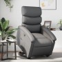 Sillón reclinable elevable cuero artificial gris de , Sillones - Ref: Foro24-3204043, Precio: 284,43 €, Descuento: %