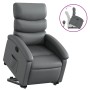 Sillón reclinable elevable cuero artificial gris de , Sillones - Ref: Foro24-3204043, Precio: 284,43 €, Descuento: %