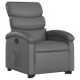 Sillón reclinable elevable cuero artificial gris de , Sillones - Ref: Foro24-3204043, Precio: 284,43 €, Descuento: %