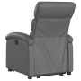 Sillón reclinable elevable cuero artificial gris de , Sillones - Ref: Foro24-3204043, Precio: 284,43 €, Descuento: %