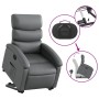 Sillón reclinable elevable cuero artificial gris de , Sillones - Ref: Foro24-3204043, Precio: 284,43 €, Descuento: %