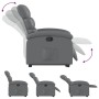 Sillón reclinable elevable cuero artificial gris de , Sillones - Ref: Foro24-3204043, Precio: 284,43 €, Descuento: %