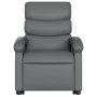 Sillón reclinable elevable cuero artificial gris de , Sillones - Ref: Foro24-3204043, Precio: 284,43 €, Descuento: %