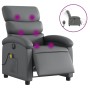 Gray synthetic leather electric reclining massage chair by , Armchairs - Ref: Foro24-3204036, Price: 236,99 €, Discount: %