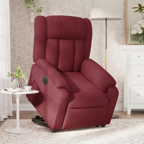 Sillón eléctrico reclinable elevable de tela rojo tinto de , Sillones - Ref: Foro24-3205343, Precio: 369,99 €, Descuento: %