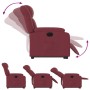 Sillón eléctrico reclinable elevable de tela rojo tinto de , Sillones - Ref: Foro24-3205343, Precio: 369,70 €, Descuento: %