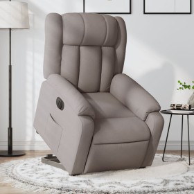 Sillón eléctrico reclinable elevable de tela gris taupe de , Sillones - Ref: Foro24-3205348, Precio: 431,99 €, Descuento: %