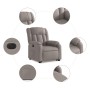 Sillón eléctrico reclinable elevable de tela gris taupe de , Sillones - Ref: Foro24-3205348, Precio: 431,47 €, Descuento: %