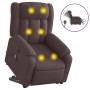 Sillón masaje eléctrico reclinable elevable tela marrón oscuro de , Sillones - Ref: Foro24-3205357, Precio: 381,85 €, Descuen...