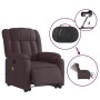 Sillón masaje eléctrico reclinable elevable tela marrón oscuro de , Sillones - Ref: Foro24-3205357, Precio: 381,85 €, Descuen...