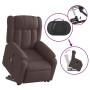 Sillón masaje eléctrico reclinable elevable tela marrón oscuro de , Sillones - Ref: Foro24-3205357, Precio: 381,85 €, Descuen...