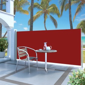 Ausziehbare Seitenmarkise 140x300 cm rot von vidaXL, Sonnenschirme - Ref: Foro24-45356, Preis: 88,28 €, Rabatt: %