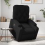 Sillón reclinable elevable cuero artificial negro de , Sillones - Ref: Foro24-3204772, Precio: 290,22 €, Descuento: %