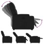 Sillón reclinable elevable cuero artificial negro de , Sillones - Ref: Foro24-3204772, Precio: 287,67 €, Descuento: %