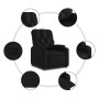 Sillón reclinable elevable cuero artificial negro de , Sillones - Ref: Foro24-3204772, Precio: 287,67 €, Descuento: %