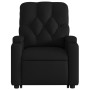 Sillón reclinable elevable cuero artificial negro de , Sillones - Ref: Foro24-3204772, Precio: 287,67 €, Descuento: %