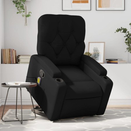 Sillón reclinable de masaje de pie cuero artificial negro de , Sillones - Ref: Foro24-3204779, Precio: 309,81 €, Descuento: %