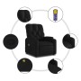 Sillón reclinable de masaje de pie cuero artificial negro de , Sillones - Ref: Foro24-3204779, Precio: 309,81 €, Descuento: %