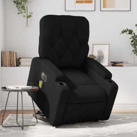 Black synthetic leather electric lifting massage chair by , Armchairs - Ref: Foro24-3204793, Price: 347,60 €, Discount: %