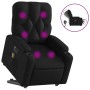 Black synthetic leather electric lifting massage chair by , Armchairs - Ref: Foro24-3204793, Price: 347,60 €, Discount: %