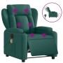 Elektrischer Massagesessel aus dunkelgrünem Stoff von , Sessel - Ref: Foro24-3204476, Preis: 287,41 €, Rabatt: %