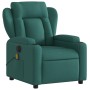 Sillón reclinable de masaje eléctrico tela verde oscuro de , Sillones - Ref: Foro24-3204476, Precio: 287,41 €, Descuento: %