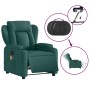 Sillón reclinable de masaje eléctrico tela verde oscuro de , Sillones - Ref: Foro24-3204476, Precio: 287,41 €, Descuento: %