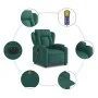 Electric massage recliner dark green fabric by , Armchairs - Ref: Foro24-3204476, Price: 298,57 €, Discount: %
