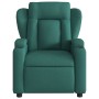 Sillón reclinable de masaje eléctrico tela verde oscuro de , Sillones - Ref: Foro24-3204476, Precio: 287,41 €, Descuento: %