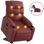 Sillón de masaje elevable eléctrico cuero artificial rojo tinto de , Sillones - Ref: Foro24-3206624, Precio: 337,99 €, Descue...