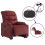 Sillón de masaje elevable eléctrico cuero artificial rojo tinto de , Sillones - Ref: Foro24-3206624, Precio: 337,99 €, Descue...