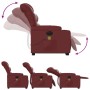 Sillón de masaje elevable eléctrico cuero artificial rojo tinto de , Sillones - Ref: Foro24-3206624, Precio: 337,99 €, Descue...