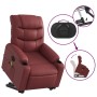 Electric lifting massage chair red artificial leather by , Armchairs - Ref: Foro24-3206624, Price: 337,99 €, Discount: %